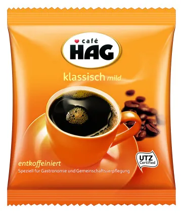 Caf&eacute; Hag entkoffeiniert klassisch mild 80 x 60g gemahlen, portioniert